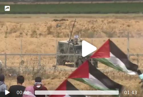Israelische bezettingsmacht verwond meer dan 60 protesters in Gaza, tijdens de Nakba herdenking