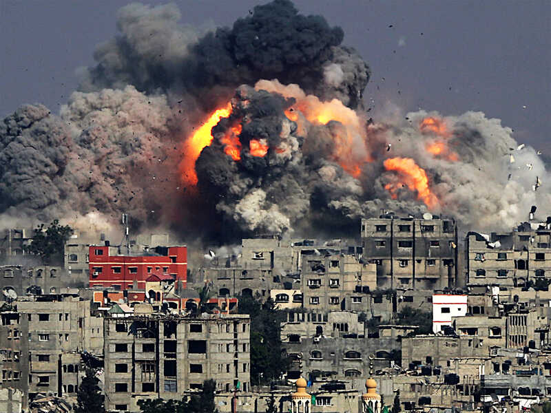 Het Westen begraaft zichzelf in het puin van Gaza