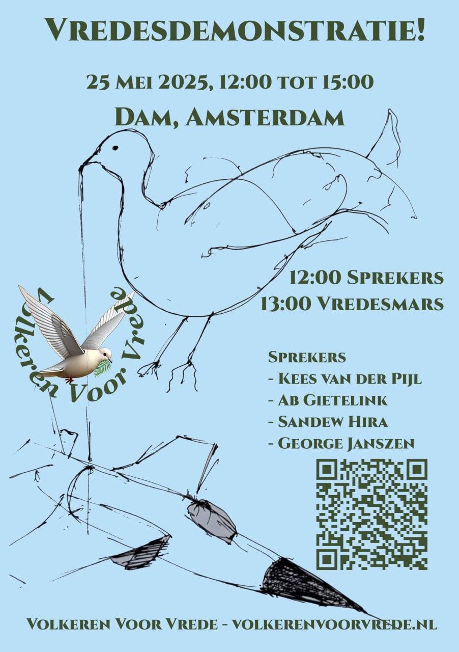 Vredesdemonstratie zondag 25 mei